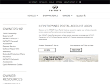 Tablet Screenshot of owners.infinitiusa.com